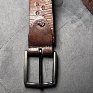 Levi's Brown Embossed Leather Belt, Western, Cowgirl, Unisex